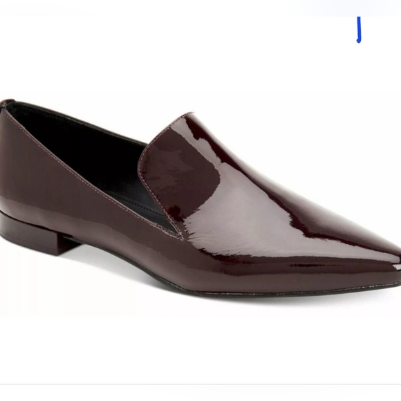 Calvin Klein Elin Oxblood Patent Leather flats 8 - Picture 1 of 6
